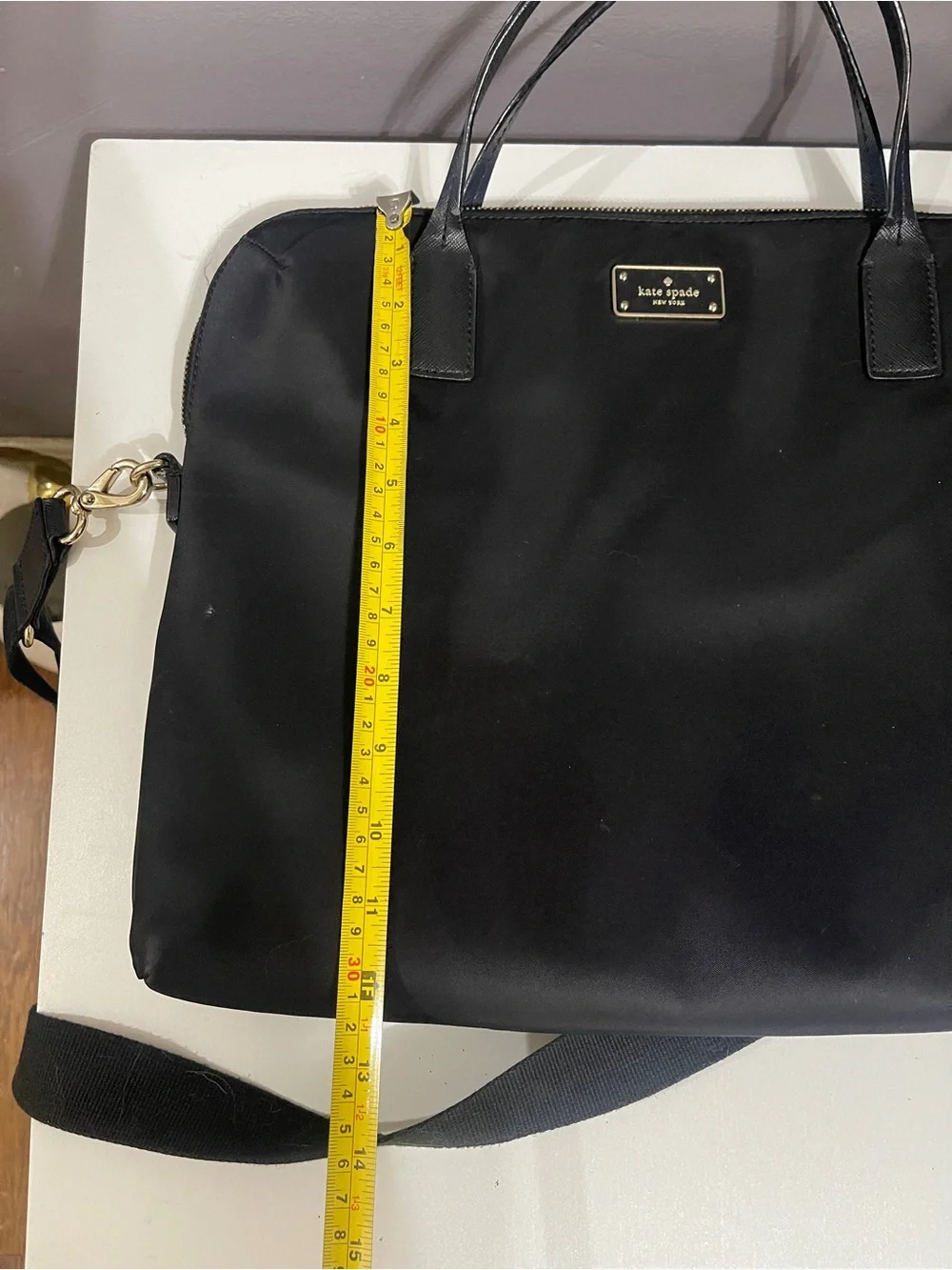 kate spade Black Nylon Laptop Bag